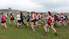 Start of the all ladies and male 65 plus with the backdrop of Penshaw Monument, BMAF Cross Country, Herrington, Sunderland.